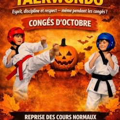 Planning du club vacances d'octobre 2026